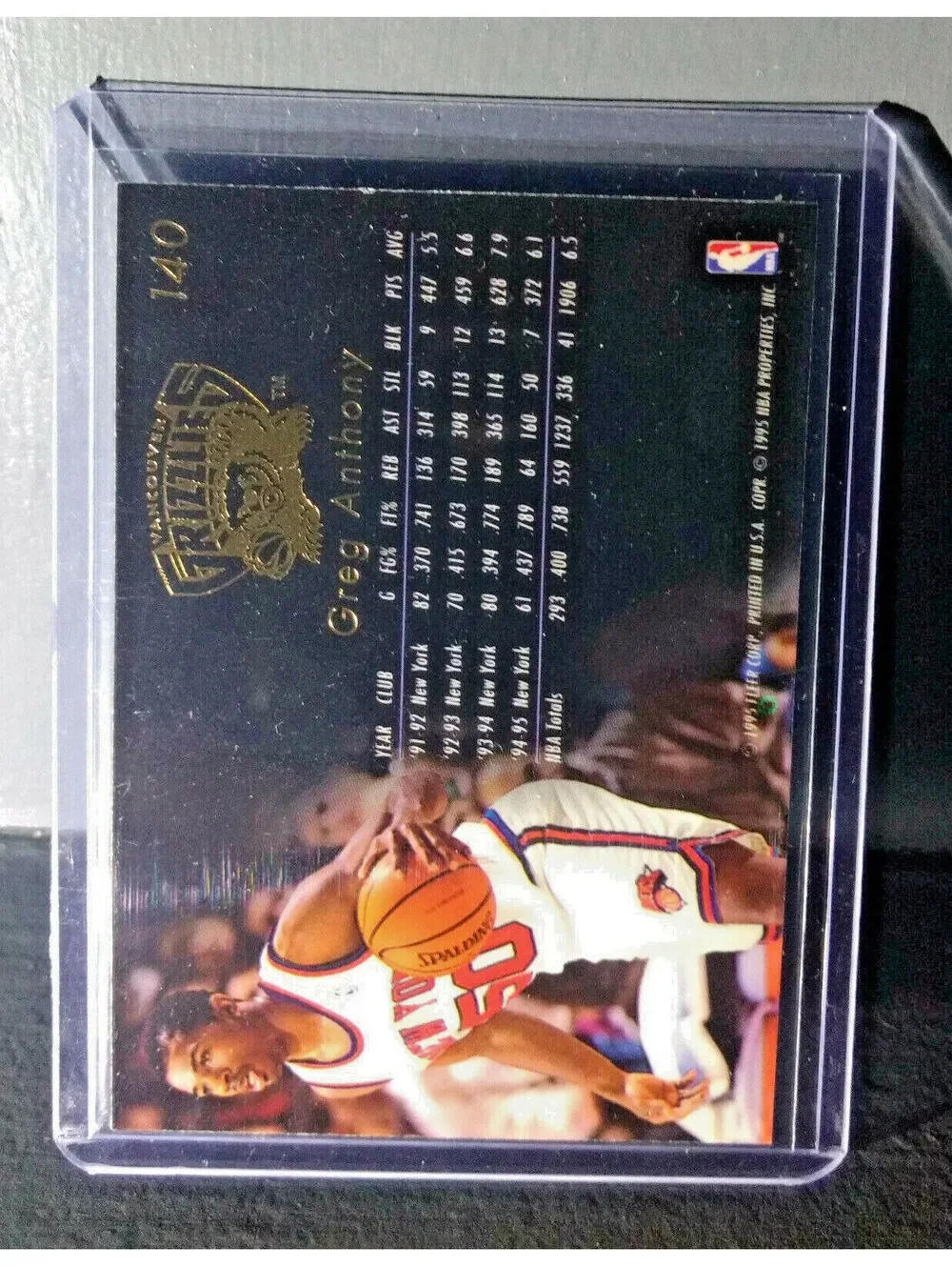 1995-96 Greg Anthony Flair #140 Basketball Card